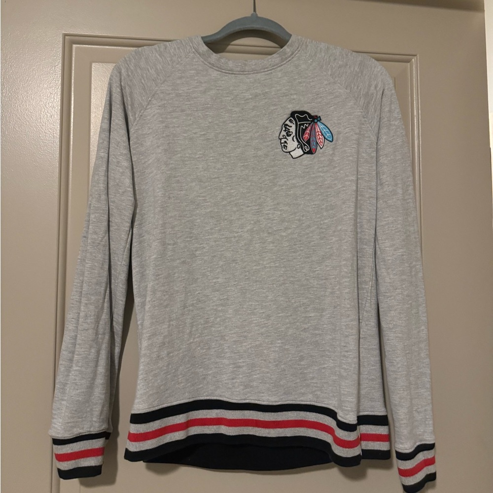 Chicago Blackhawk Patchwork Crew Neck - image 1